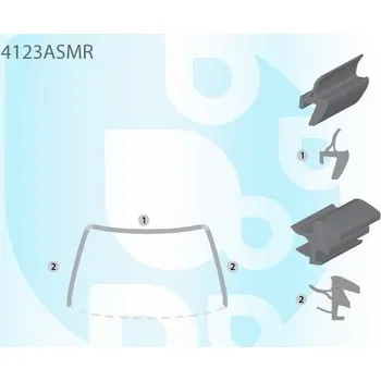 Autosklo PILKINGTON Bauset čelního okna AS 4123ASMR