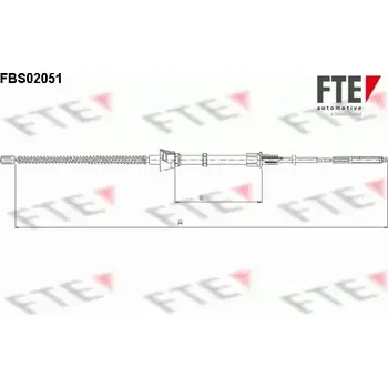 Lanko parkovací brzdy FTE Tažné lanko parkovací brzdy FTE FBS02051