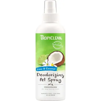 Kosmetika pro psa 236ml TropiClean Lime Cocoa Spray pro domácí zvířata