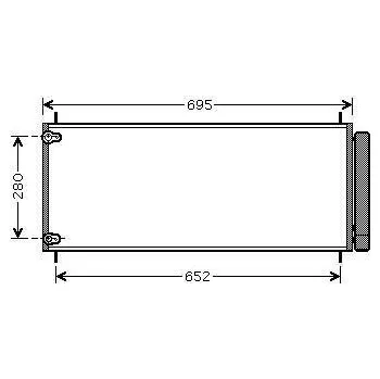 Výparník klimatizace Starline Chladič klimatizace - kondenzátor 90.90.540