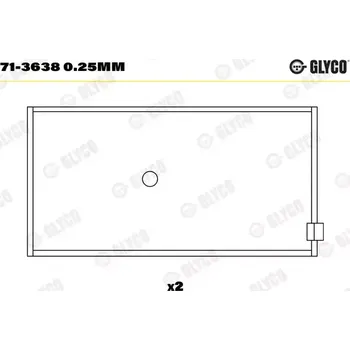 Ojnice GLYCO Ojniční ložisko GLC 71-3638 0.25mm