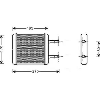 Výměník tepla AVA QUALITY COOLING Výměník tepla vnitřního vytápění AVA HY6061