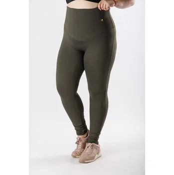 Dámské legíny GoldBee Legíny Stahující Celé Břicho Lycra Army Barva: Army, Velikost: L