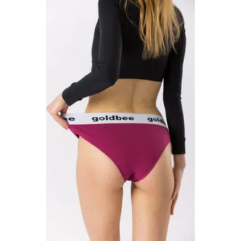 Kalhotky GoldBee Kalhotky Brazilky Dark Pink Barva: Dark Pink, Velikost: S