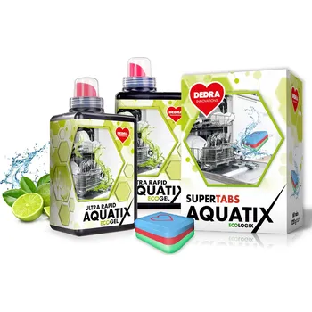 Přípravek do myčky 2+1 ZDARMA | AQUATIX gel do myčky + tablety | 180 mytí Dedra