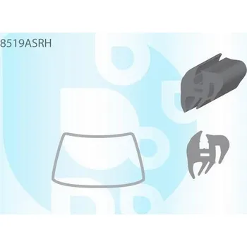 Autosklo PILKINGTON Gumové těsnění čelního okna AS 8519ASRH