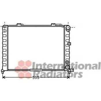 Chladič motoru VAN WEZEL Chladič vody VAW 01002047