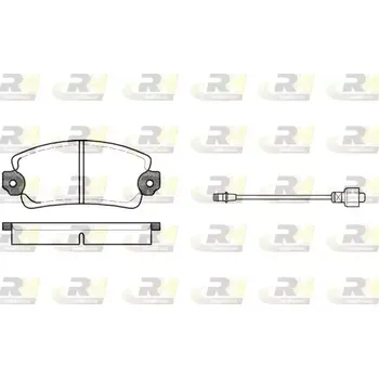 Brzdová destička ROADHOUSE Sada brzdových destiček RDH 2025.12