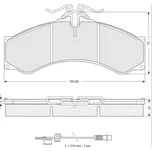 Starline Sada brzdových destiček BD S061