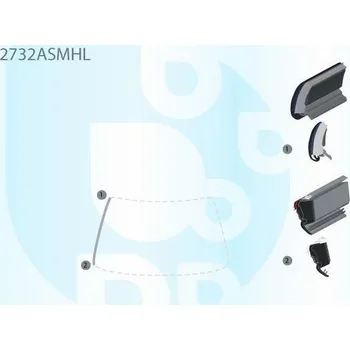 Autosklo PILKINGTON L bauset (lišta) čelního okna AS 2732ASMHL