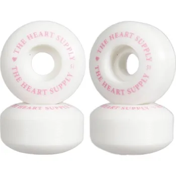 Kolečko na skateboard Heart Supply - Clean Heart 99A - 51mm - White/Pink- Skateboardová kolečka