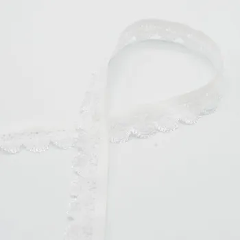 Textilní guma Strima Pruženka krajková, 20 mm - bílá