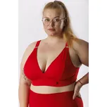 GoldBee Plavky Vrchní Díl Pro Velká Prsa Red Barva: Red, Velikost: XXL
