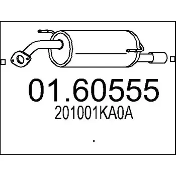 Auto-moto MTS Zadní tlumič výfuku MTS 01.60555