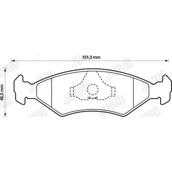 Brzdová destička JURID Sada brzdových destiček PREMIER JRD 571536D