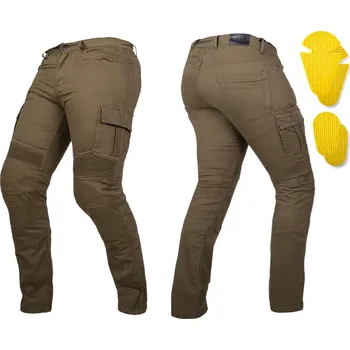 Moto kalhoty W-TEC Moto jeansy Wallbridge Olive olivově zelená - 36/36