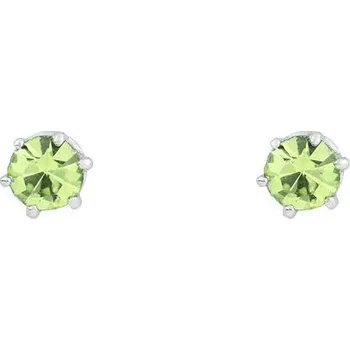 Náušnice Náušnice jablonecká bižuterie - 5 (Ø4,5 mm) peridot