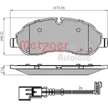 METZGER Sada brzdových destiček MTG 1170814