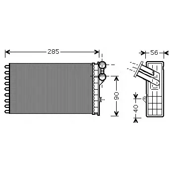 Výměník tepla AVA QUALITY COOLING Výměník tepla vnitřního vytápění AVA CNA6239