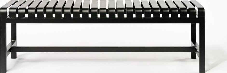 Zahradní lavice Stratus Barva konstrukce: BLEDĚ ZELENÁ (RAL 6021), Délka konstrukce: 1000 mm