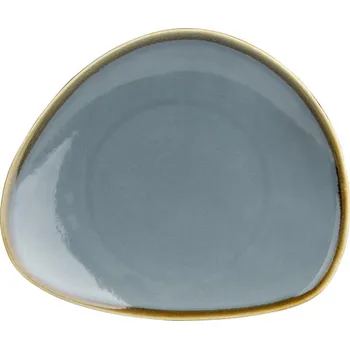 Talíř Olympia trojúhelníkový talíř Kiln v barvě oceánu 230mm 6 ks