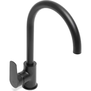 Vodovodní baterie Dřezová baterie SAT Mood s otočným ramínkem černá matná SATBSMOOD280KC - SATBSMOOD280KC