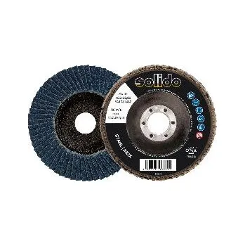 Brusný kotouč SOLIDO kotouč s brusnými lamelami zirkon korund o 125 mm zrno 60