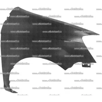 Blatník karosérie P přední blatník bez otvoru pro blikač [-07/05] 76.44.318