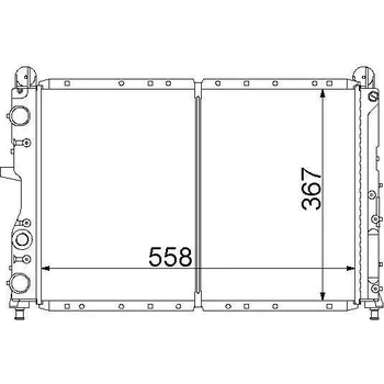 Chladič motoru LKQ Chladič vody 18.36.503