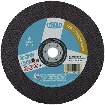Brusný kotouč TYROLIT řezný kotouč rovný Basic* 150 x 1,6 mm 2 v 1 tvar 41