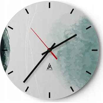 Hodiny Nástěnné hodiny do kuchyně 30x30 Moderní skleněné hodiny do obýváku Tiché