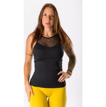 GoldBee Stahující Dlouhý Top Podrží Prsa Uleví Zádům Black Barva: Black, Velikost: 4XL