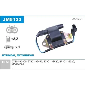 Zapalovací cívka JANMOR Zapalovací cívka JNM JM5123