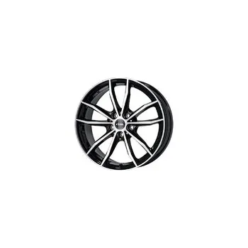 Alu kolo RIAL 7.5Jx18 H2 ET51 5x112x57.1 X12 diamantschwarz frontpoliert RIAL 7,5x18 5x112 ET51.00 diamant-schw fpol