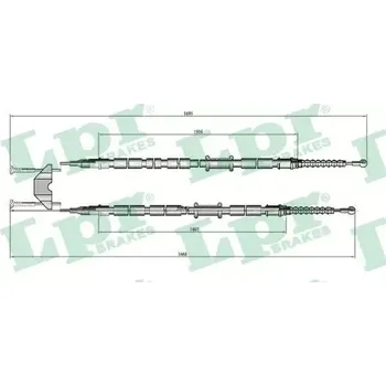 Lanko parkovací brzdy LPR Tažné lanko parkovací brzdy LP C0538B