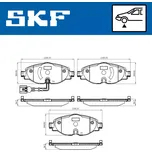 SKF Sada brzdových destiček SK VKBP80018E