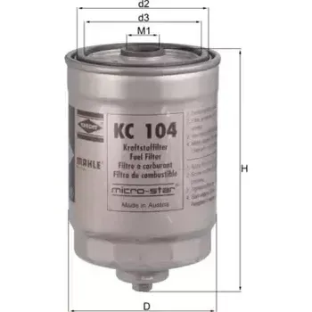 Palivový filtr KNECHT Palivový filtr KNC KC 104