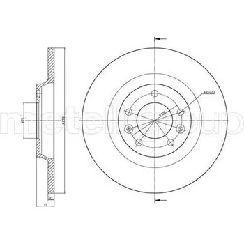 Brzdový kotouč Brzdový kotouč CIFAM 800-795C