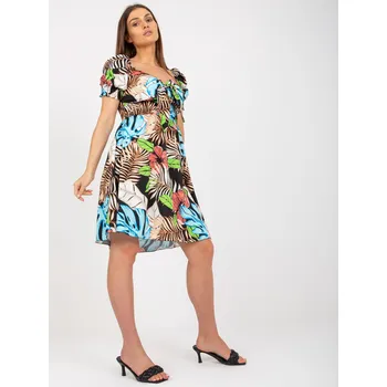 Dámské šaty Šaty DHJ SK 15836.51 černá a modrá jedna velikost