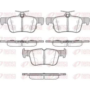 Brzdová destička REMSA Sada brzdových destiček RMS 1551.12
