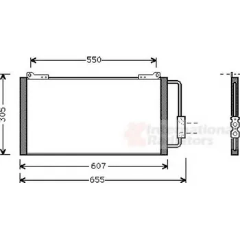 Klimatizace automobilu VAN WEZEL Kondenzátor - klimatizace VAW 02005148