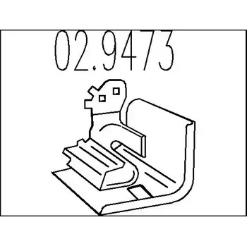 Tlumič výfuku MTS Zarážka tlumiče výfuku MTS 02.9473