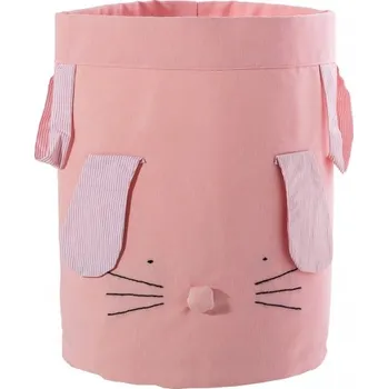 úložný prostor na hračky Pytel na hračky králíček - růžová