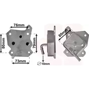 Chladič motoru VAN WEZEL Chladič oleje VAW 53013701