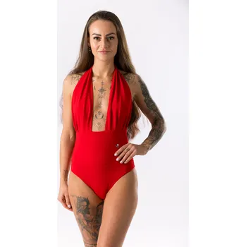 Kalhotky GoldBee Jednodílné Stahovací Plavky Kalhotky Red Barva: Red, Velikost: 3XL