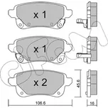 CIFAM Sada brzdových destiček CFM 822-1112-1