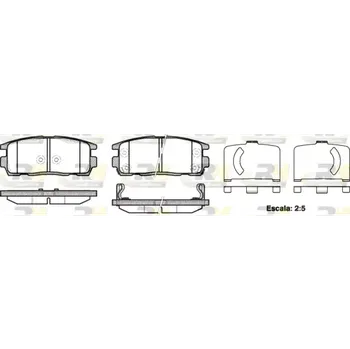 Brzdová destička ROADHOUSE Sada brzdových destiček RDH 21260.12
