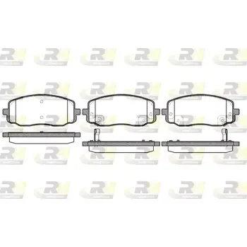 Brzdová destička ROADHOUSE Sada brzdových destiček RDH 21133.02