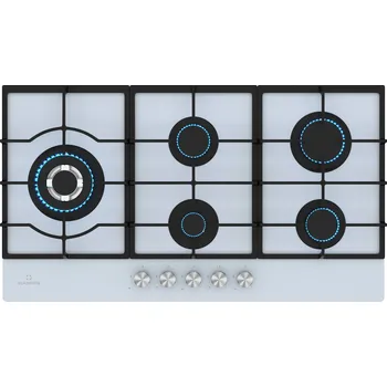 Varná deska Klarstein Ignito 90cm Plynová varná deska 5 hořáků Bílá (10046561)