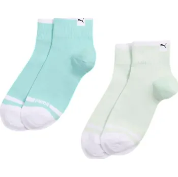 Dámské ponožky Puma Heritage Toe Quarter 2 Pack W 93864207 - mint combo 35/38